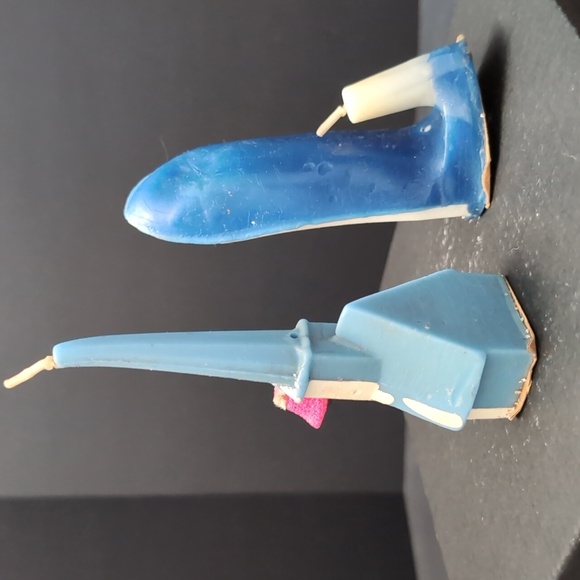 VGT 1950s Gurley Novelty Co,Lot Of 2 Shepherd/Sheep And Steeple Church Candles. - Picture 6 of 8